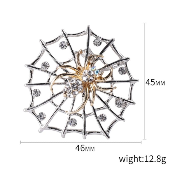 Retro Corsage Spider Web Dam Brosch Legering Brosch Pin