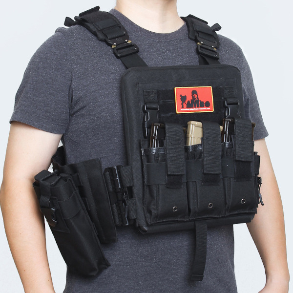Tactical Combat Väst Utomhus Modulär redskapshållare Black