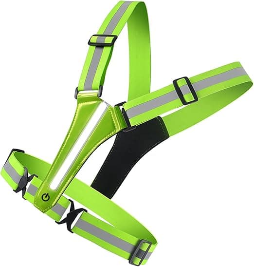 LED Refleksvest for Løping med USB Oppladbare Lys for Sikkerhet