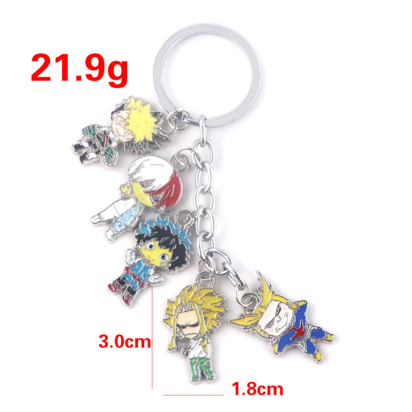 My Hero Academias Anime Key Chain Key Ring Bag Pendant Keyring Christmas Gift