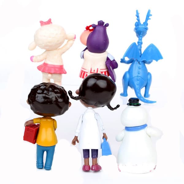 6 stk. Figursett Doc McStuffins Leke Dukke Anime Samling