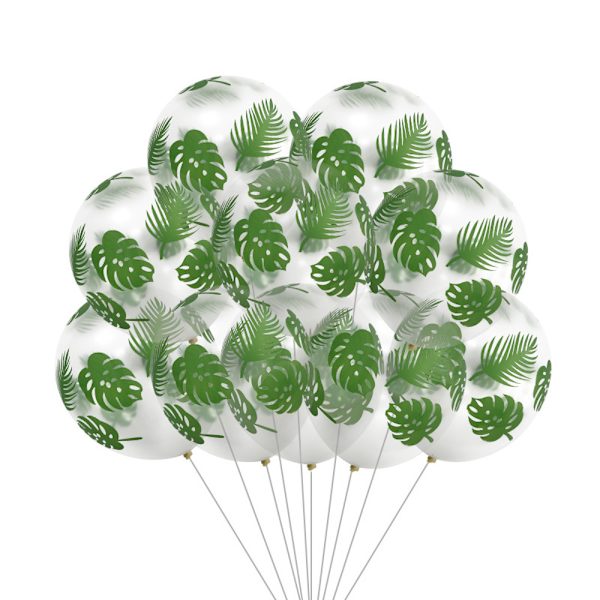 30st Jungle Leaf Latex Ballong Set Party Dekoration