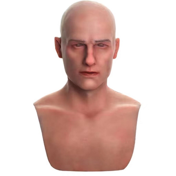 Bald Man Mask Huvudbonader Cosplay Kostym rekvisita Halloween Party