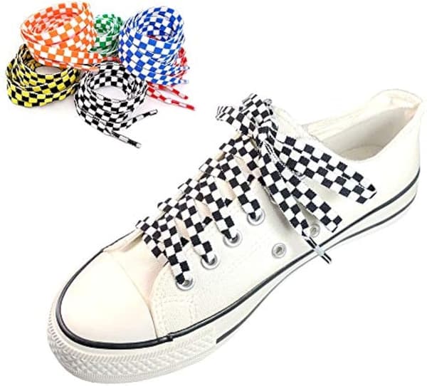 Ternede flade snørebånd 0,9 cm brede til sneakers 120 cm