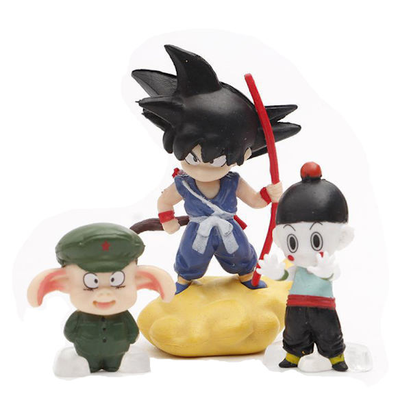 8 Styck Sun Goku Kame Anime Figurine Dragon Ball Action Figur Leksaksmodell