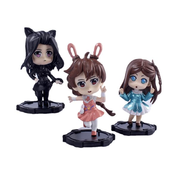7 stk. Soul Land Shrek Seven Devils 9 cm PVC Chibi Anime samlerfigursæt