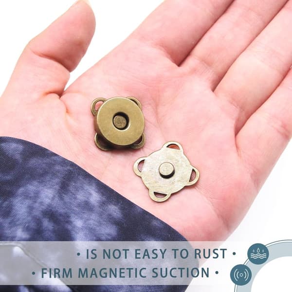 30 set magnetiska tryckknappar 18 mm för väskor, plånböcker, rockar och sömnadsprojekt