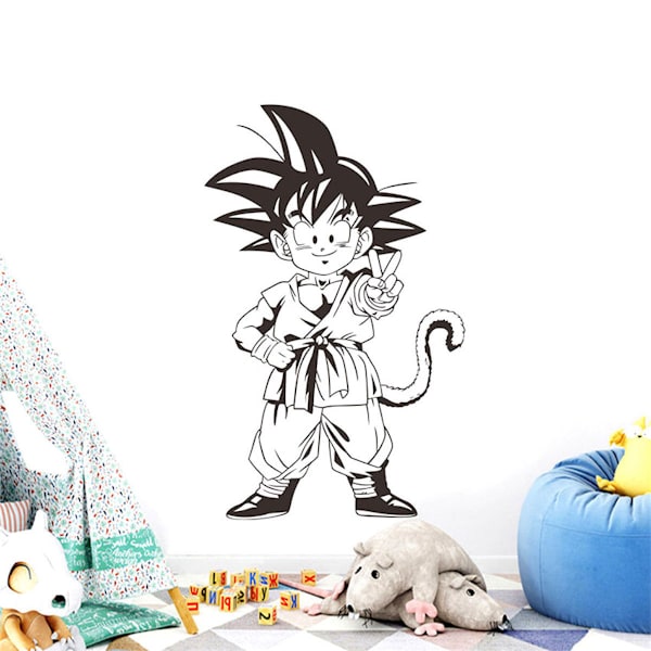 Dragon Ball Sun Goku Anime Väggdekor Avtagbar Tapet Hemdekoration