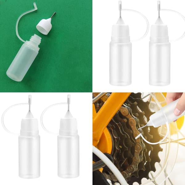 10 st 10 ml precisionslimflaskor med fint munstycke för pyssel och DIY-projekt