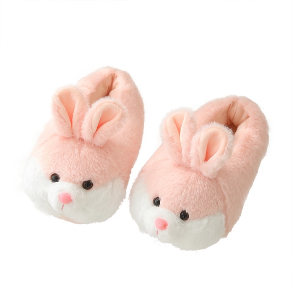 Chinelos Furry Rabbit Quentes de Pelúcia Antiderrapante Calçados för Casa Tamanho Livre para Crianças 27,5 cm