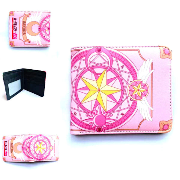 Sailor Moon Anime Plånbok Bifold Kort plånbok plånbok med myntficka