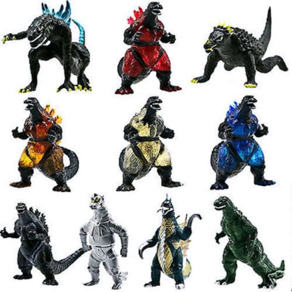 10 st Set Godzillas Monster Toy Doll Anime Collection