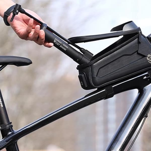 Mini Cykelpumpe med Schrader Ventil, Bærbar og Holdbar, Sort