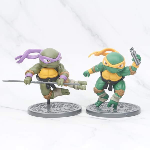 4 stk. Ninja Turtles karakterfigurer 12 cm PVC samlerobjekt udstillingssæt