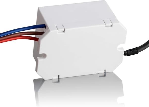 Mini PIR-rörelsesensor, 6 m räckvidd, 360° detektering, infälld montering, 220-240V