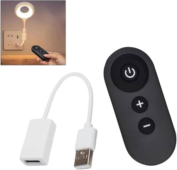 USB 5V trådløs fjernbetjent LED-lysdæmpercontroller til lysbånd, ventilator og pumpe
