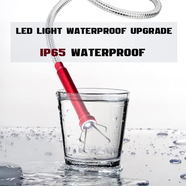 Magnetisk avloppsrensare och hårfångare med LED-ljus och flexibelt gripverktyg