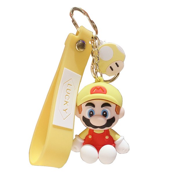 Supers Mario Anime Nyckelring Nyckelring Bag Hängande Nyckelring Julklapp