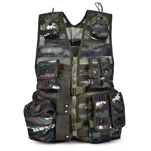 600D Tactical Vest Outdoor Molle Jaktväst Justerbar modulär utrustning för träningsspel