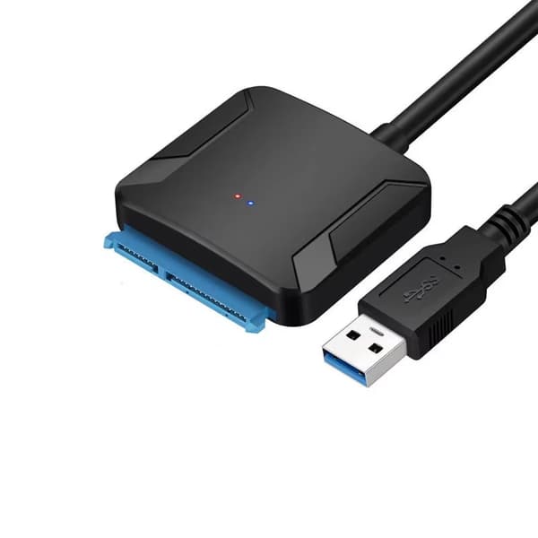 Nopea SATA - USB 3.0 -sovitinkaapeli 2,5/3,5 tuuman HDD- ja SSD-asemille