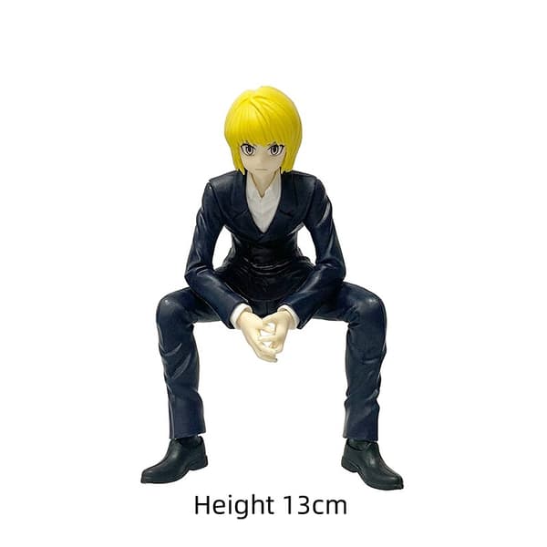 4 stk. Hunter x Hunter PVC siddende figurer Chrollo Hisoka Anime udstillingssæt