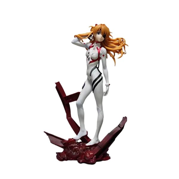 1 st Asuka Langley Sorys Anime Figur Leksak Samlingsmodell Dekoration Samlarobjekt Staty