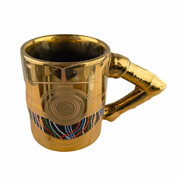 R2D2 BB8 Gyllene keramiska kaffemugg Tekopp Nyhetspresent
