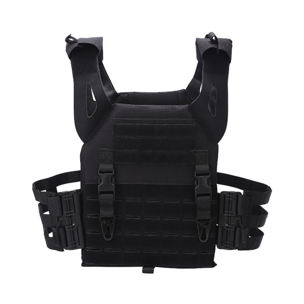 Tactical Vest Molle Gear Multi-Pockets Combat Vest Jacka Svart Black