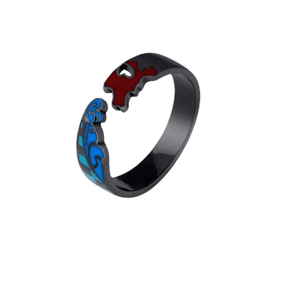 Demon Slayers Kamado Tanjirou Ring Anime Smycken Cosplay Ringar för män kvinnor