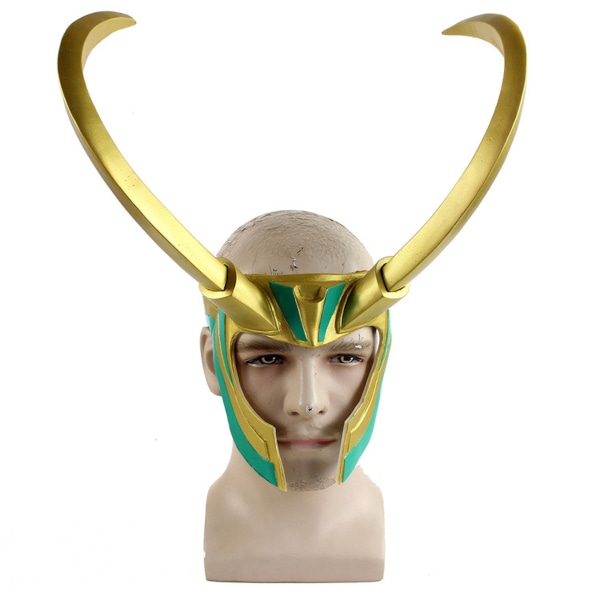 Loki Mask Resin PVC Mask Cosplay Kostym rekvisita Halloween Party