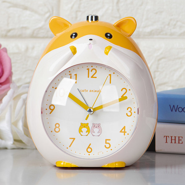 Hamstermönster för barn Anime Väckarklocka Icke tickande analog klocka