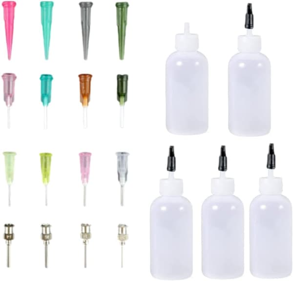 21-delars set med 30 ml precisionsflaskor för lim, pyssel och DIY-konst