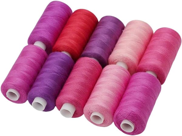 10 spoler polyester sytråd, 400 yards hver, grønt farveudvalg