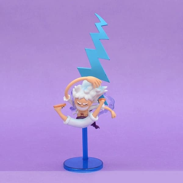 6 kpl One Piece Gear 5 Luffy PVC Chibi -hahmosetti, 10–12 cm