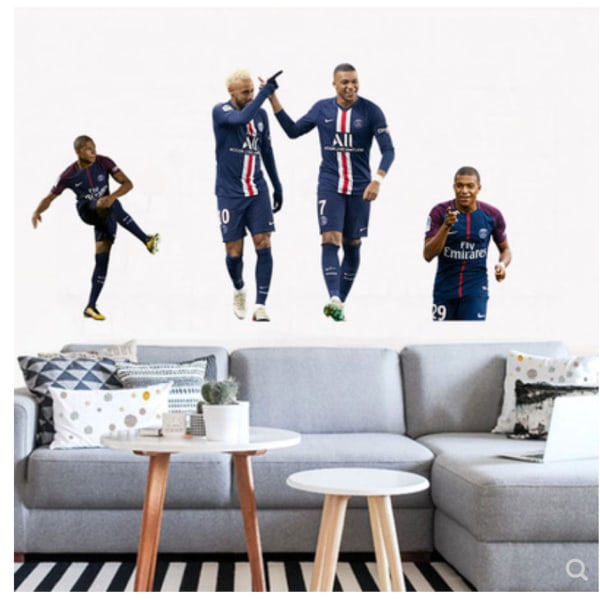 Messi Football Star Anime Väggdekor Avtagbar Tapet Hemdekoration