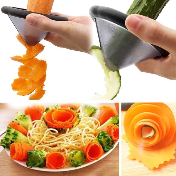 Solid Spiralizer-kjegle i metall for grønnsaker, til pynting av frukt