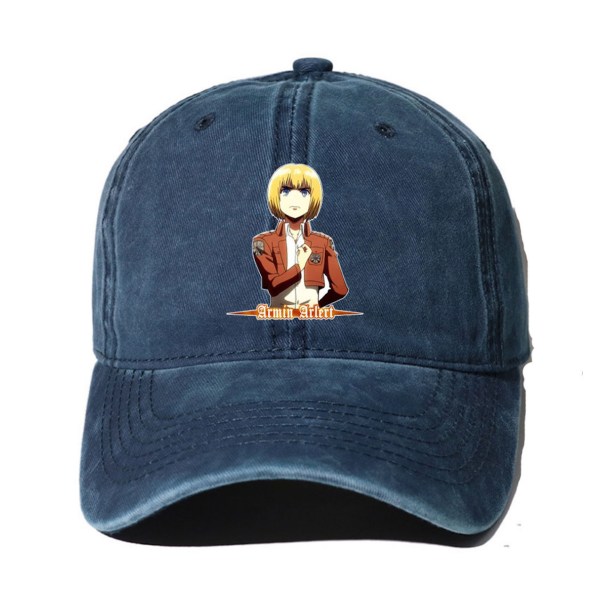 Anime Attack On Titan Baseball Cap Bekväm Snapback Justerbar Sport Hat Denim