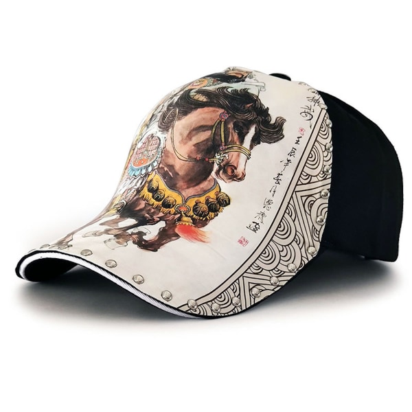 Print Snapback-hatt Solhatt i bomull Casual Cap för män