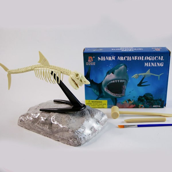 Shark Fossils Arkeologi Biologi Grävning och utgrävning Kids Science Kit