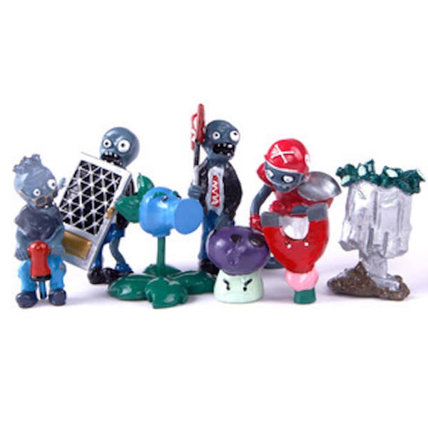 8 stk Planter Zombies Anime Figur Leke Samling Modell Dekor Samleobjekter Statue