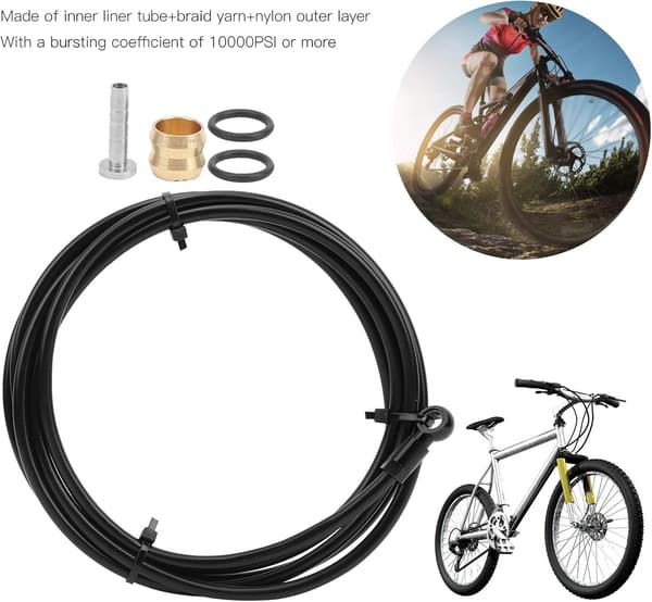 2 m hydraulisk skivbromsslang för SLX XT XTR med 4 tillbehör