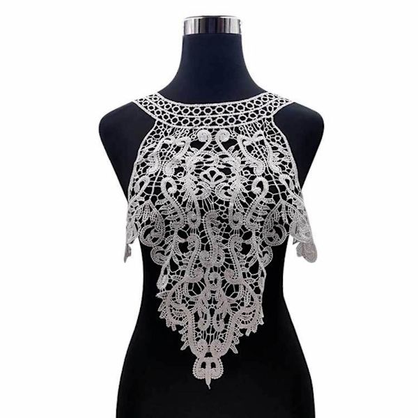 Hollow Lace Avtagbar blus Vattenlöslig Fake Collar Polyester False Collar
