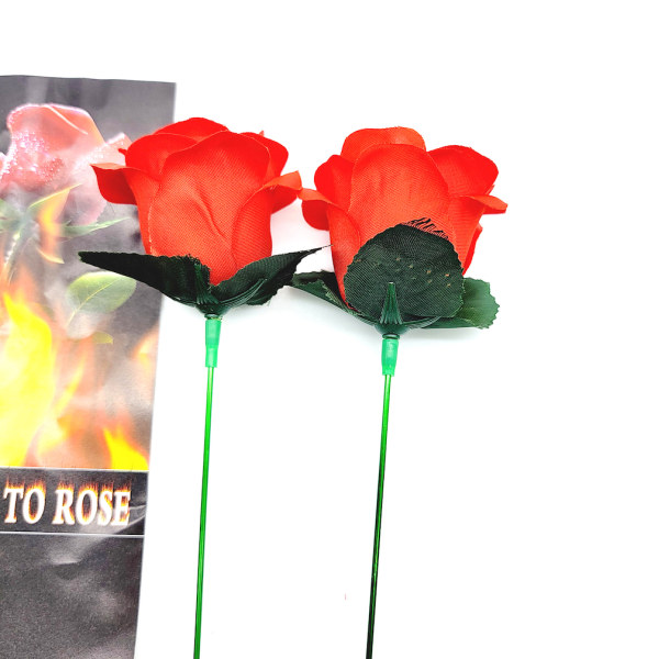Torch Into Rose Boutique Magic Trick Trollkarl Närbild Rekvisita Jippon Skämtverktyg