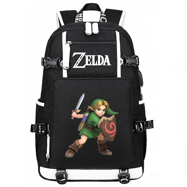 The Legend of Zelda Anime skolryggsäck Casual Daypack Ryggsäck Cool bokväska