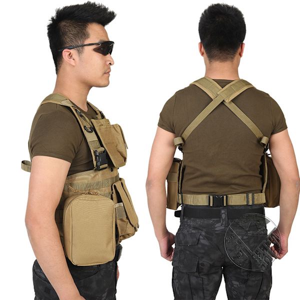 Airsoft väst Tactical Molle Army Väst Jaktväst Jacka för män