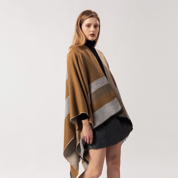 Hem Vinter Pashmina Sjal Wrap Unisex Poncho Cashmere Feel