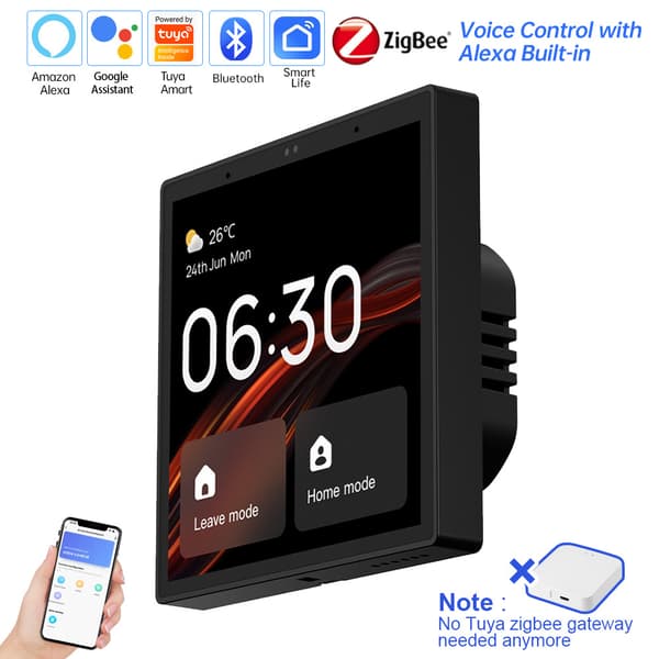 Tuya 4-tommers smart kontrolpanel Zigbee Bluetooth multi-mode gateway TPP01