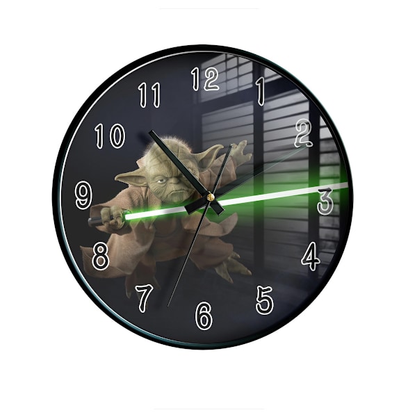 Master Yoda Väggklocka Tyst, icke tickande klocka Dekorativ klocka för hemmet