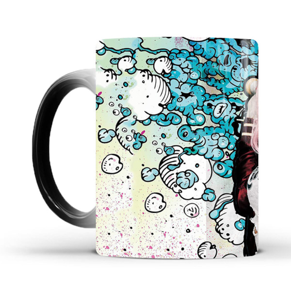 Quinn Clown Color Changing Mugg Keramisk kaffemugg Thermal tekopp Nyhetspresent