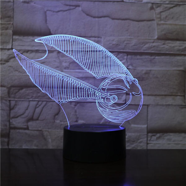 Conch 3D LED Nattlampa Bordslampa för barn i sovrummet